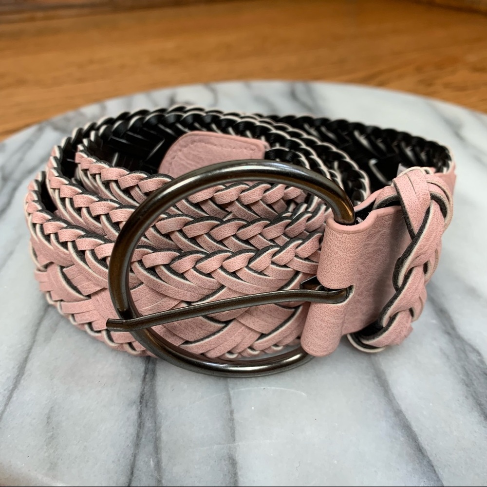 Braided Pink Belt
